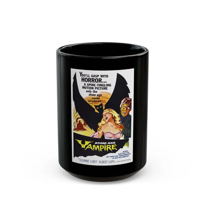 ATOM AGE VAMPIRE 1960 Movie Poster - Black Coffee Mug-15oz-Go Mug Yourself