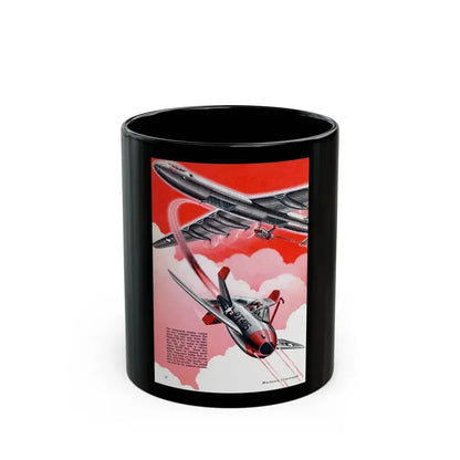 Atom Bomber, Mechanix Illustrated, 1948 - Black Coffee Mug 11oz - Go Mug Yourself