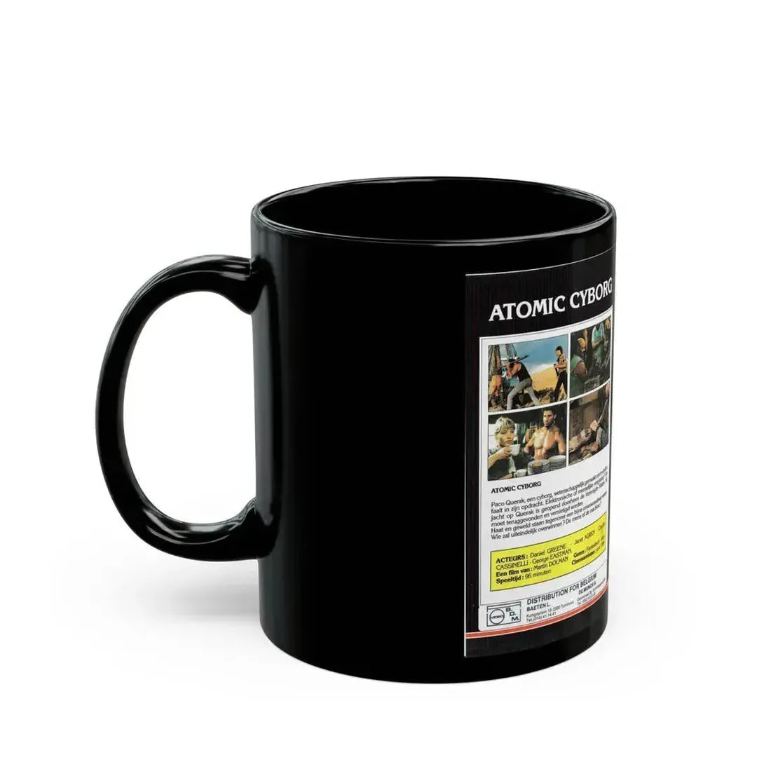 ATOMIC CYBORG (VHS COVER) - Black Coffee Mug - Go Mug Yourself