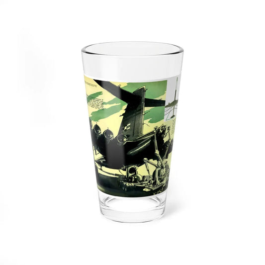 Atomic Powered Bomber, Popular Mechanics, September 1956 (Magazine Illustration) Pint Glass 16oz-16oz-Go Mug Yourself