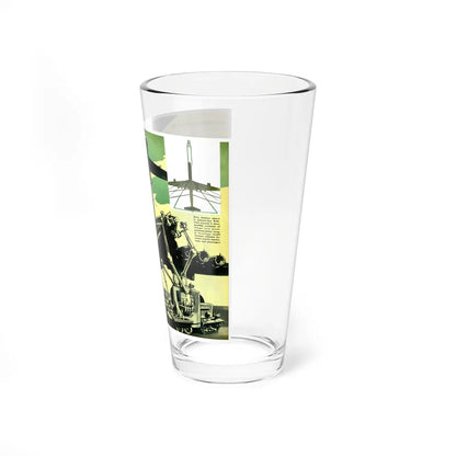 Atomic Powered Bomber, Popular Mechanics, September 1956 (Magazine Illustration) Pint Glass 16oz-Go Mug Yourself