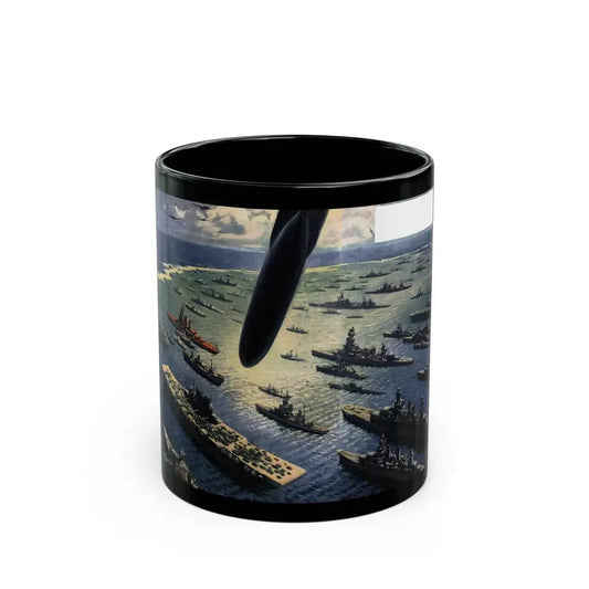 Atomic Test Case, Collier's magazine, June 8, 1946 - Black Coffee Mug 11oz - Go Mug Yourself