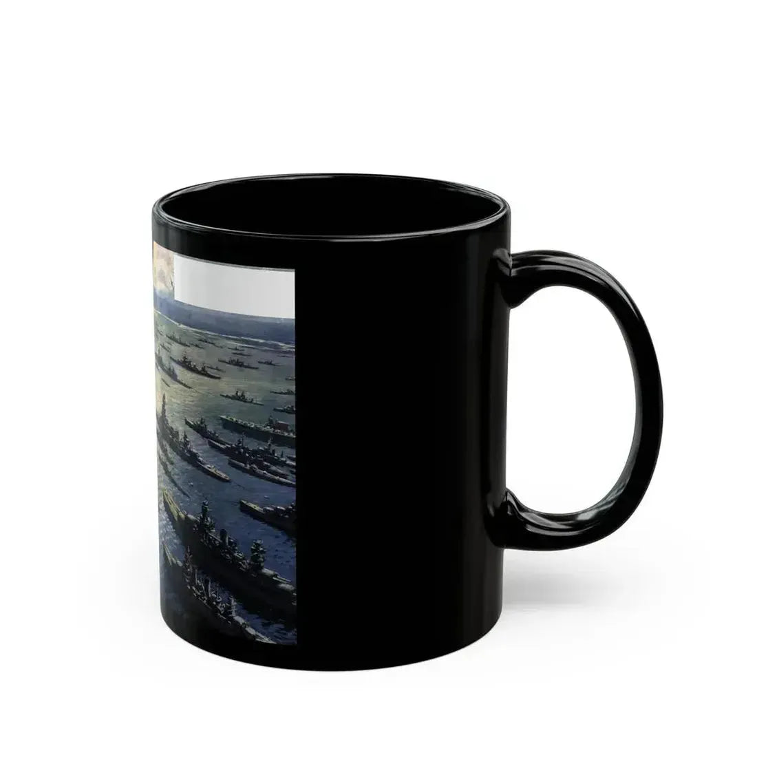 Atomic Test Case, Collier's magazine, June 8, 1946 - Black Coffee Mug - Go Mug Yourself