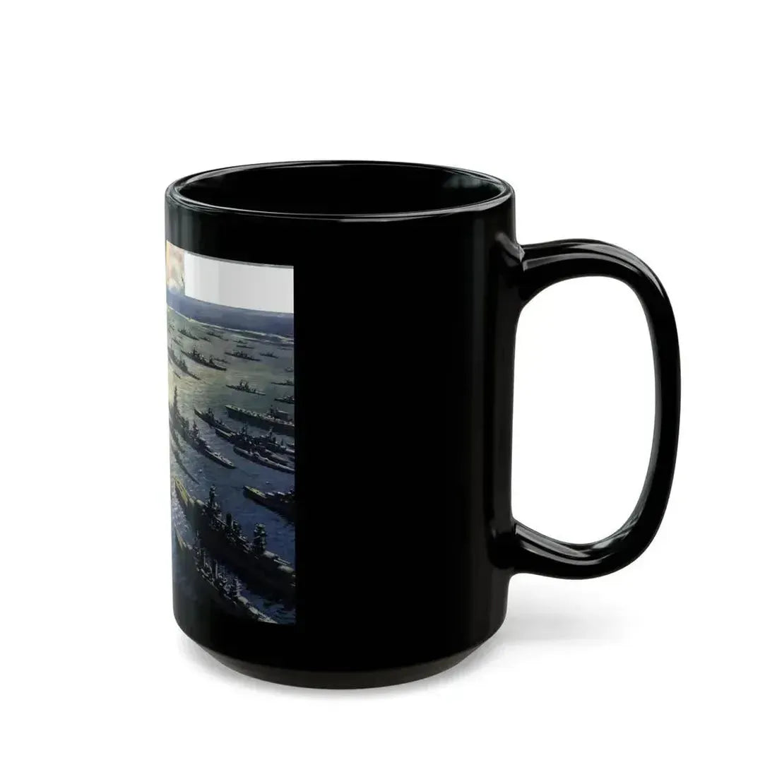 Atomic Test Case, Collier's magazine, June 8, 1946 - Black Coffee Mug - Go Mug Yourself