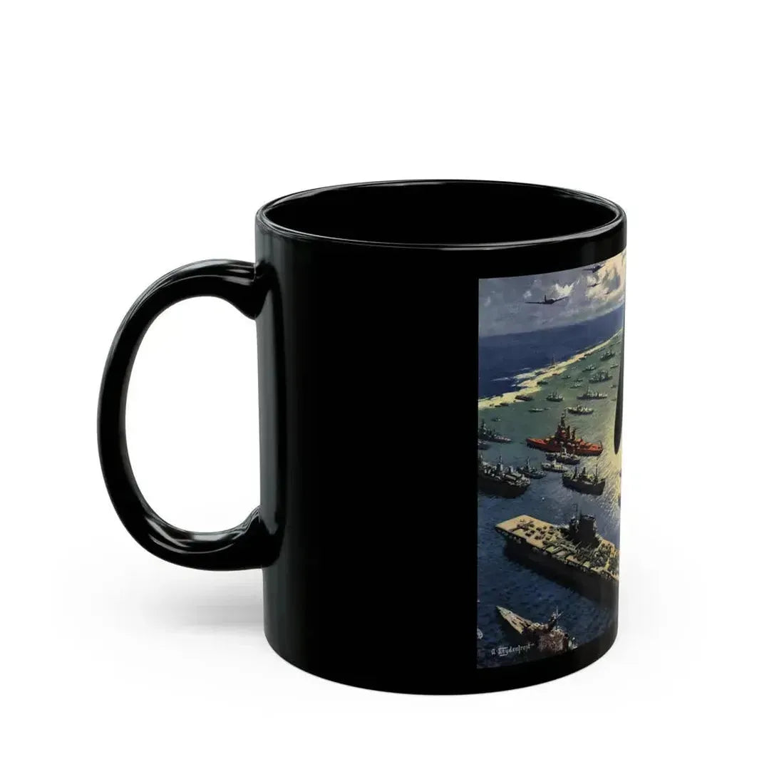 Atomic Test Case, Collier's magazine, June 8, 1946 - Black Coffee Mug - Go Mug Yourself