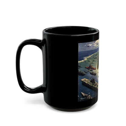 Atomic Test Case, Collier's magazine, June 8, 1946 - Black Coffee Mug-Go Mug Yourself