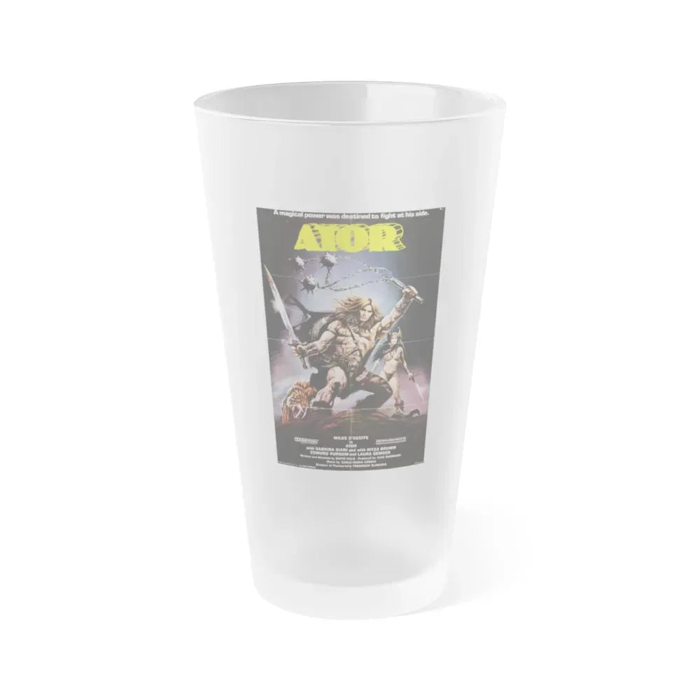 ATOR 1982 Movie Poster - Frosted Pint Glass 16oz - Go Mug Yourself
