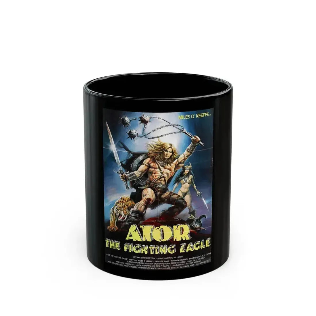 ATOR (2) 1982 Movie Poster - Black Coffee Mug 11oz - Go Mug Yourself