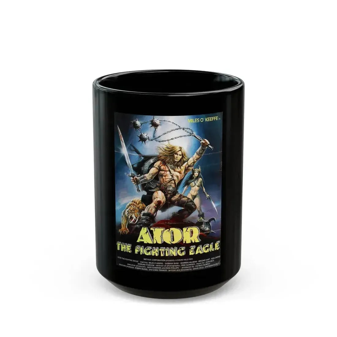ATOR (2) 1982 Movie Poster - Black Coffee Mug 15oz - Go Mug Yourself