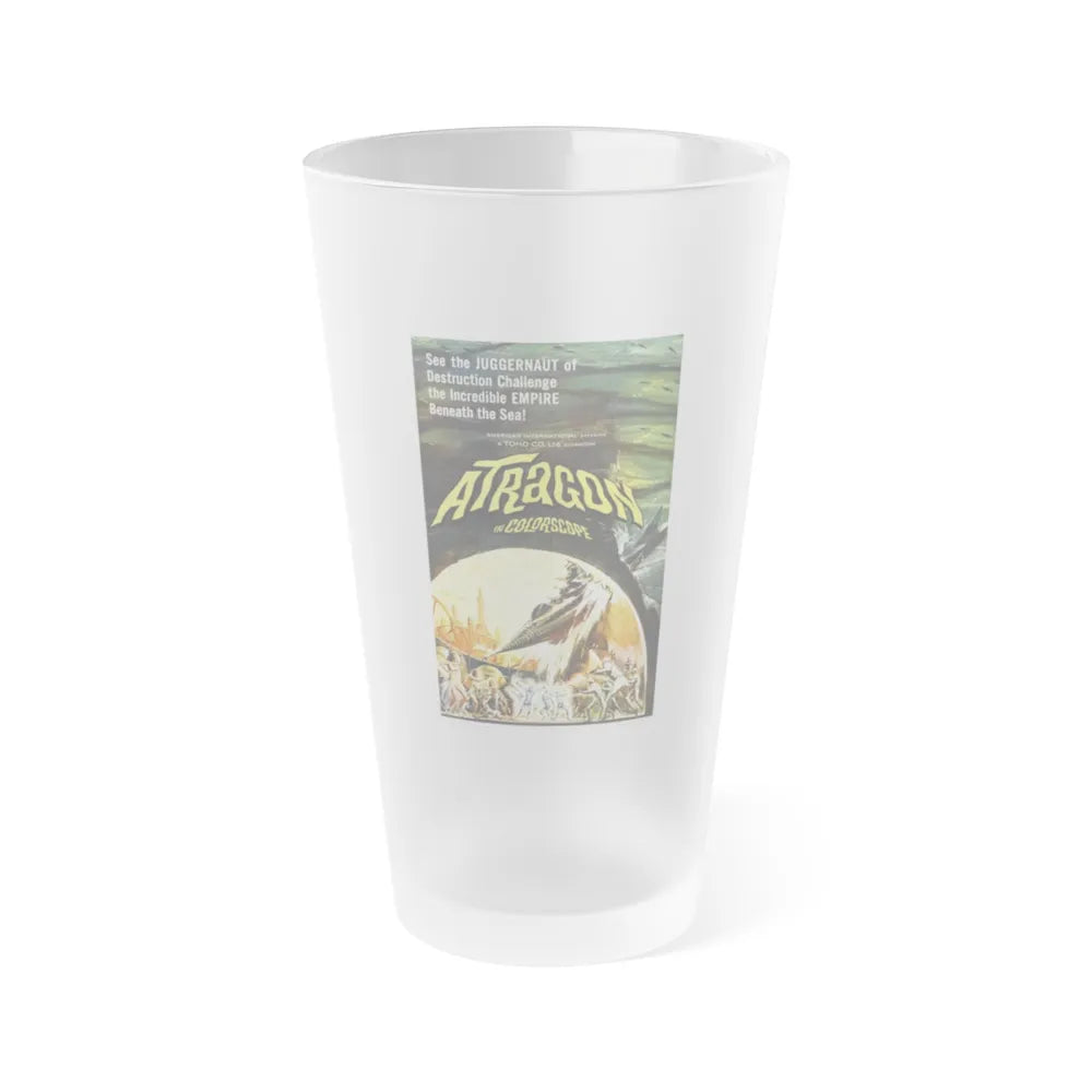 ATRAGON 1963 Movie Poster - Frosted Pint Glass 16oz-16oz-Frosted-Go Mug Yourself