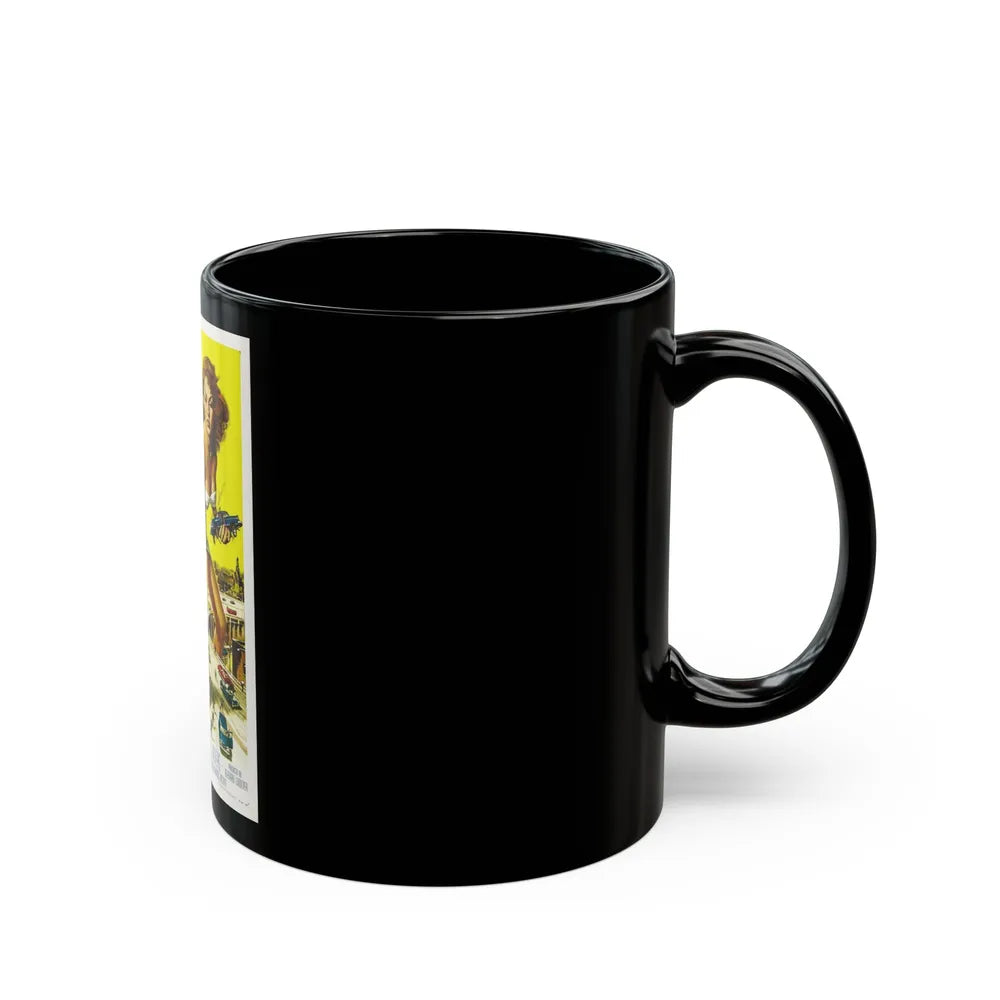 ATTACK OF THE 50 FT WOMAN 1958 Movie Poster - Black Coffee Mug-Go Mug Yourself