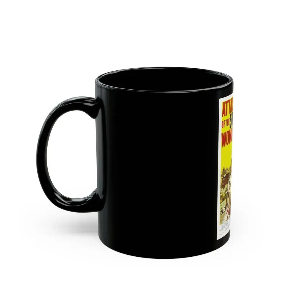 ATTACK OF THE 50 FT WOMAN 1958 Movie Poster - Black Coffee Mug - Go Mug Yourself
