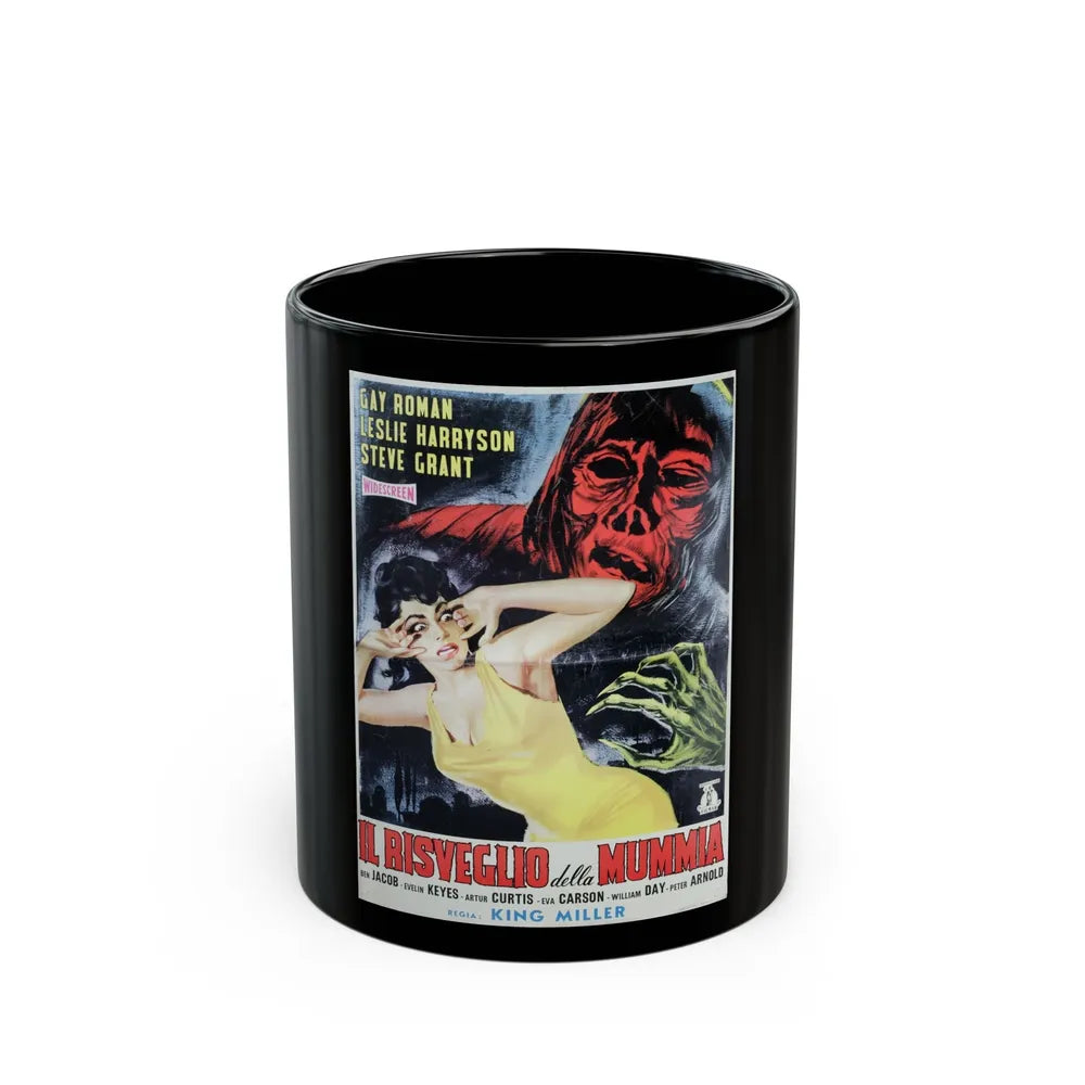 ATTACK OF THE AZTEC MUMMY 1957 Movie Poster - Black Coffee Mug-11oz-Go Mug Yourself