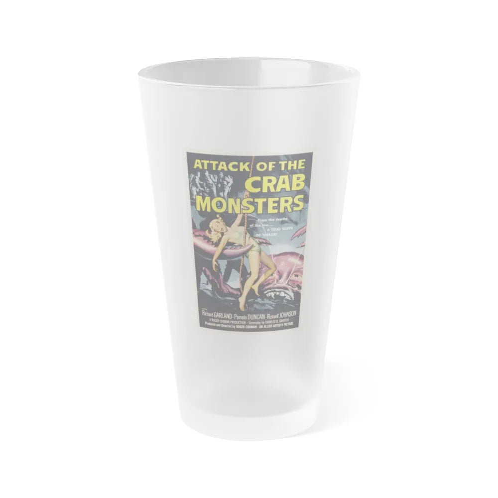 ATTACK OF THE CRAB MONSTERS 1957 Movie Poster - Frosted Pint Glass 16oz-16oz-Frosted-Go Mug Yourself