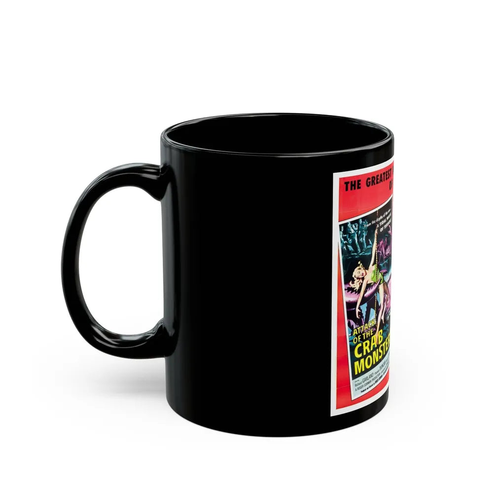 ATTACK OF THE CRAB MONSTERS + NOT OF THIS EARTH 1957 Movie Poster - Black Coffee Mug-Go Mug Yourself