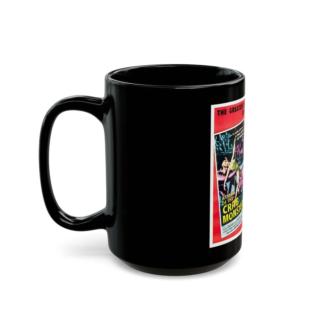 ATTACK OF THE CRAB MONSTERS + NOT OF THIS EARTH 1957 Movie Poster - Black Coffee Mug-Go Mug Yourself