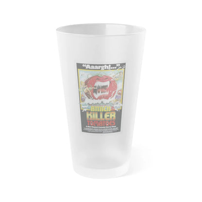 ATTACK OF THE KILLER TOMATOES 1978 Movie Poster - Frosted Pint Glass 16oz-16oz-Frosted-Go Mug Yourself