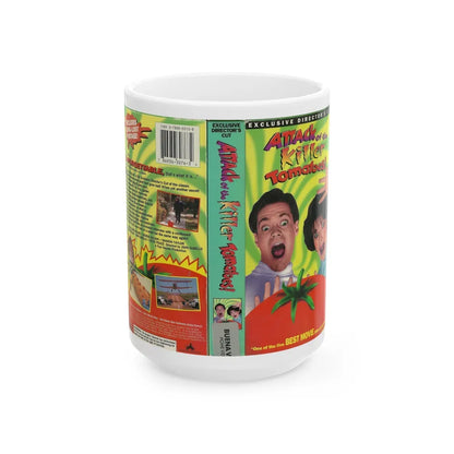 ATTACK OF THE KILLER TOMATOES (VHS COVER) - White Coffee Mug-15oz-Go Mug Yourself