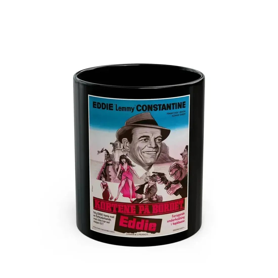 ATTACK OF THE ROBOTS 1966 Movie Poster - Black Coffee Mug 11oz - Go Mug Yourself