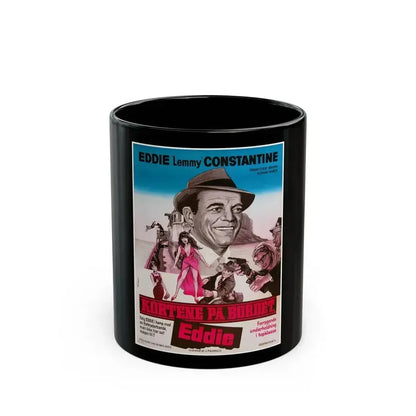 ATTACK OF THE ROBOTS 1966 Movie Poster - Black Coffee Mug 11oz - Go Mug Yourself