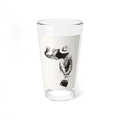 Attack Scene (1959) (Magazine Illustration) Pint Glass 16oz-16oz-Go Mug Yourself