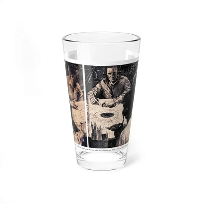 Attack with All Weapons (1), Blue Book Magazine, June 1950 (Magazine Illustration) Pint Glass 16oz - Go Mug Yourself