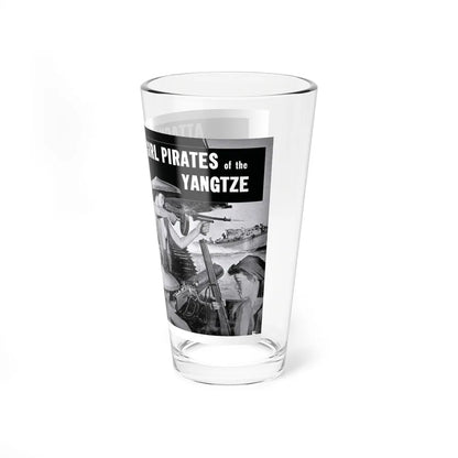 Attacked by the Girl Pirates of the Yangtze, Man's Life, January 1959 (Magazine Illustration) Pint Glass 16oz-Go Mug Yourself