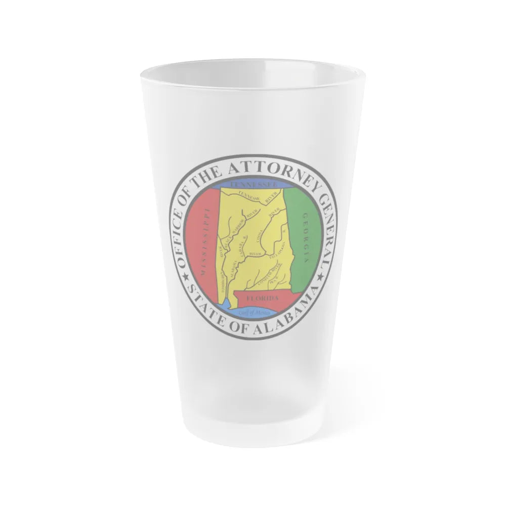 Attorney General of Alabama - Frosted Pint Glass 16oz-16oz-Frosted-Go Mug Yourself