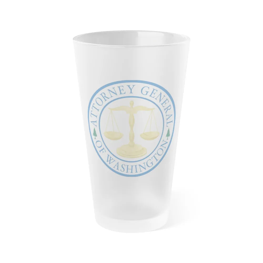 Attorney General of Washington AGO - Frosted Pint Glass 16oz-16oz-Frosted-Go Mug Yourself