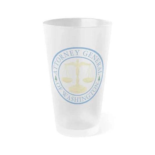 Attorney General of Washington AGO - Frosted Pint Glass 16oz 16oz Frosted - Go Mug Yourself