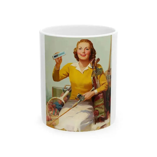 Attributed. Alka Seltzer ad illustration - White Coffee Mug 11oz - Go Mug Yourself