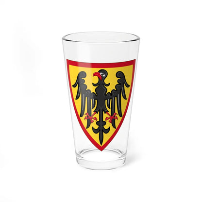 Attributed Coat and Shield of Arms of Henry VI Holy Roman Emperor Codex Manesse (Spain) (Coat of Arms) Pint Glass 16oz 16oz - Go Mug Yourself