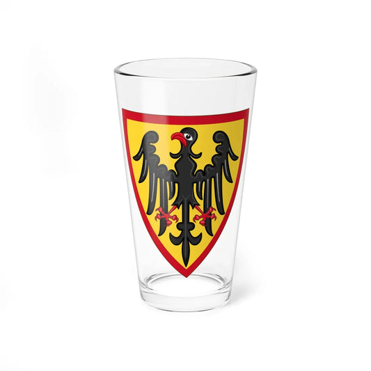 Attributed Coat and Shield of Arms of Henry VI Holy Roman Emperor Codex Manesse (Spain) (Coat of Arms) Pint Glass 16oz 16oz - Go Mug Yourself