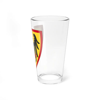 Attributed Coat and Shield of Arms of Henry VI Holy Roman Emperor Codex Manesse (Spain) (Coat of Arms) Pint Glass 16oz - Go Mug Yourself