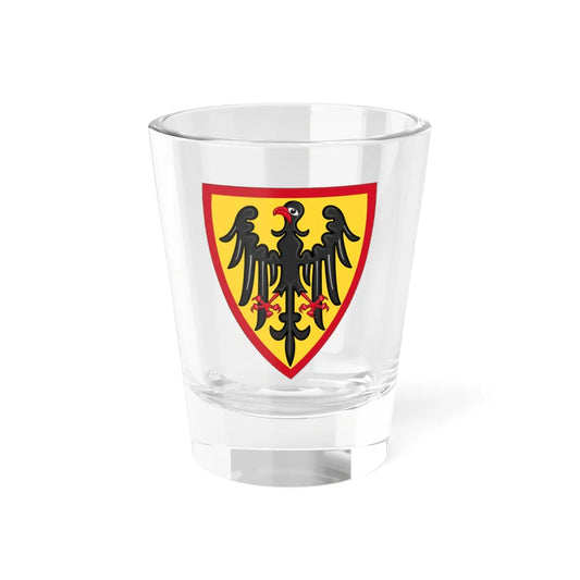 Attributed Coat and Shield of Arms of Henry VI Holy Roman Emperor Codex Manesse (Spain) (Coat of Arms) Shot Glass 1.5oz 1.5oz - Go Mug Yourself