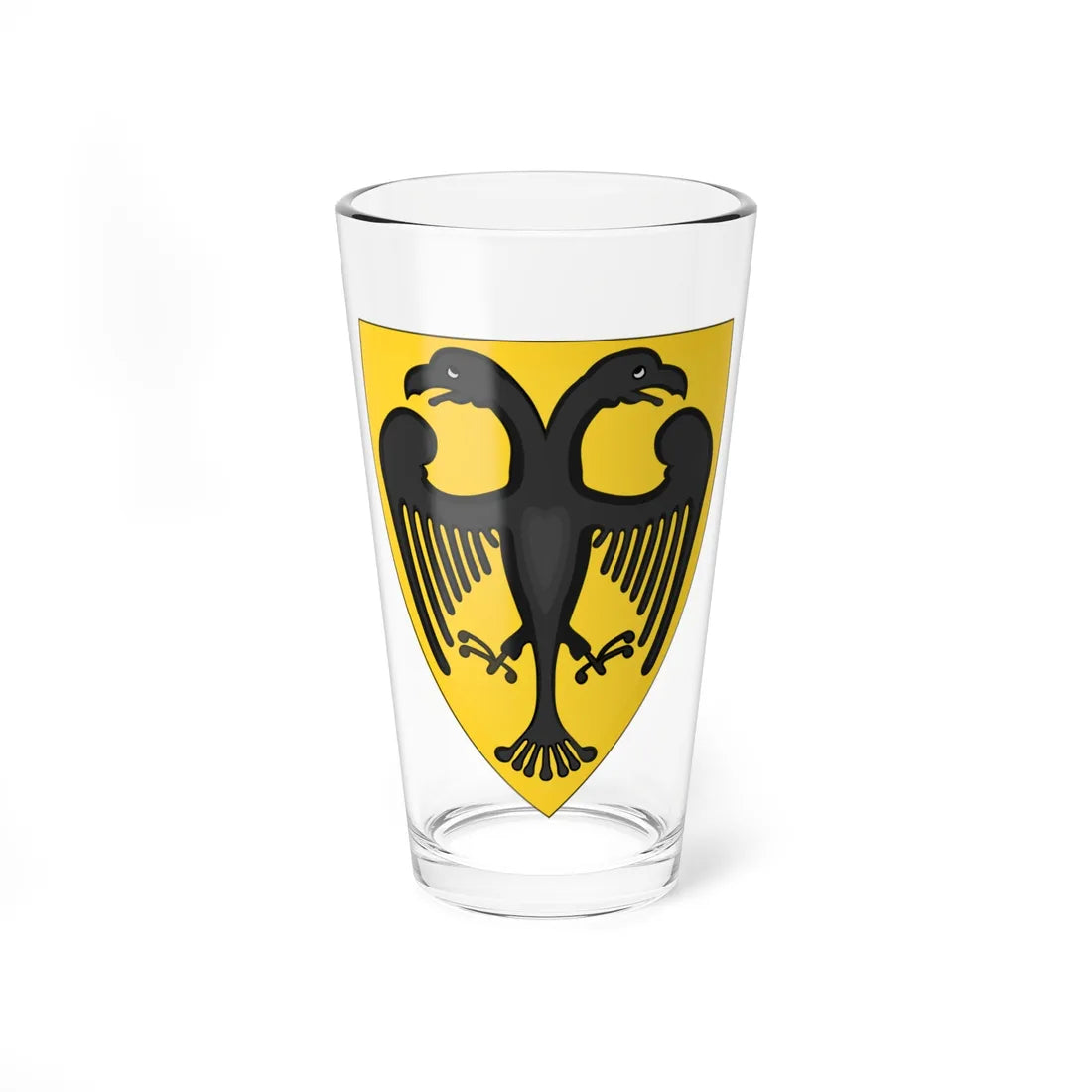 Attributed Coat and Shield of Arms of Otto IV Holy Roman Emperor Chronica Majora (Germany) (Coat of Arms) Pint Glass 16oz 16oz - Go Mug Yourself