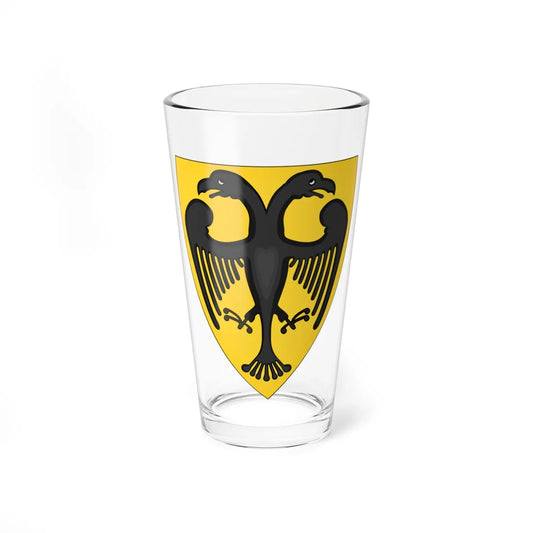 Attributed Coat and Shield of Arms of Otto IV Holy Roman Emperor Chronica Majora (Germany) (Coat of Arms) Pint Glass 16oz 16oz - Go Mug Yourself