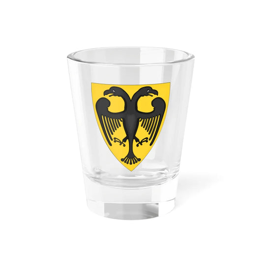 Attributed Coat and Shield of Arms of Otto IV Holy Roman Emperor Chronica Majora (Germany) (Coat of Arms) Shot Glass 1.5oz 1.5oz - Go Mug Yourself