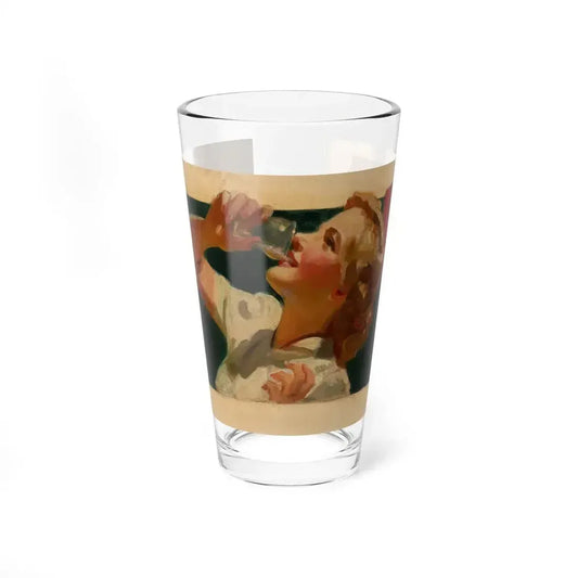 Attributed . Coca-Cola ad illustration, preliminary study (Magazine Illustration) Pint Glass 16oz 16oz - Go Mug Yourself