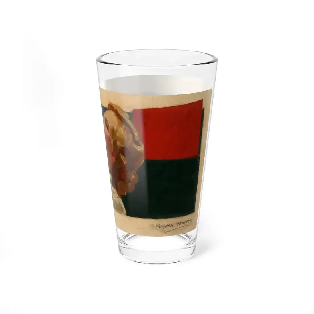 Attributed . Coca-Cola ad illustration, preliminary study (Magazine Illustration) Pint Glass 16oz - Go Mug Yourself