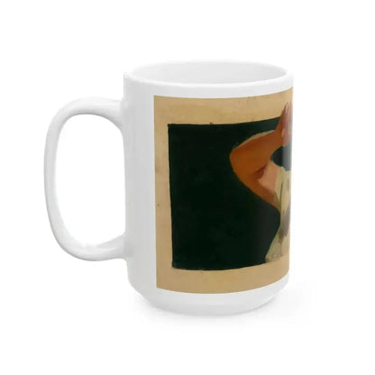 Attributed . Coca-Cola ad illustration, preliminary study - White Coffee Mug - Go Mug Yourself