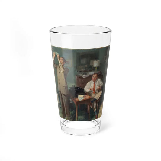 Attributed - Is it Counterfeit (Magazine Illustration) Pint Glass 16oz-16oz-Go Mug Yourself