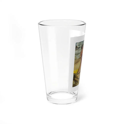 Attributed - Pin-up Glamour Art (Magazine Illustration) Pint Glass 16oz-Go Mug Yourself