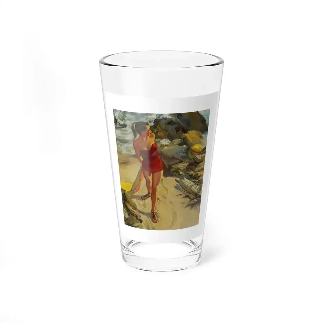 Attributed - Pin-up Glamour Art (Magazine Illustration) Pint Glass 16oz - Go Mug Yourself