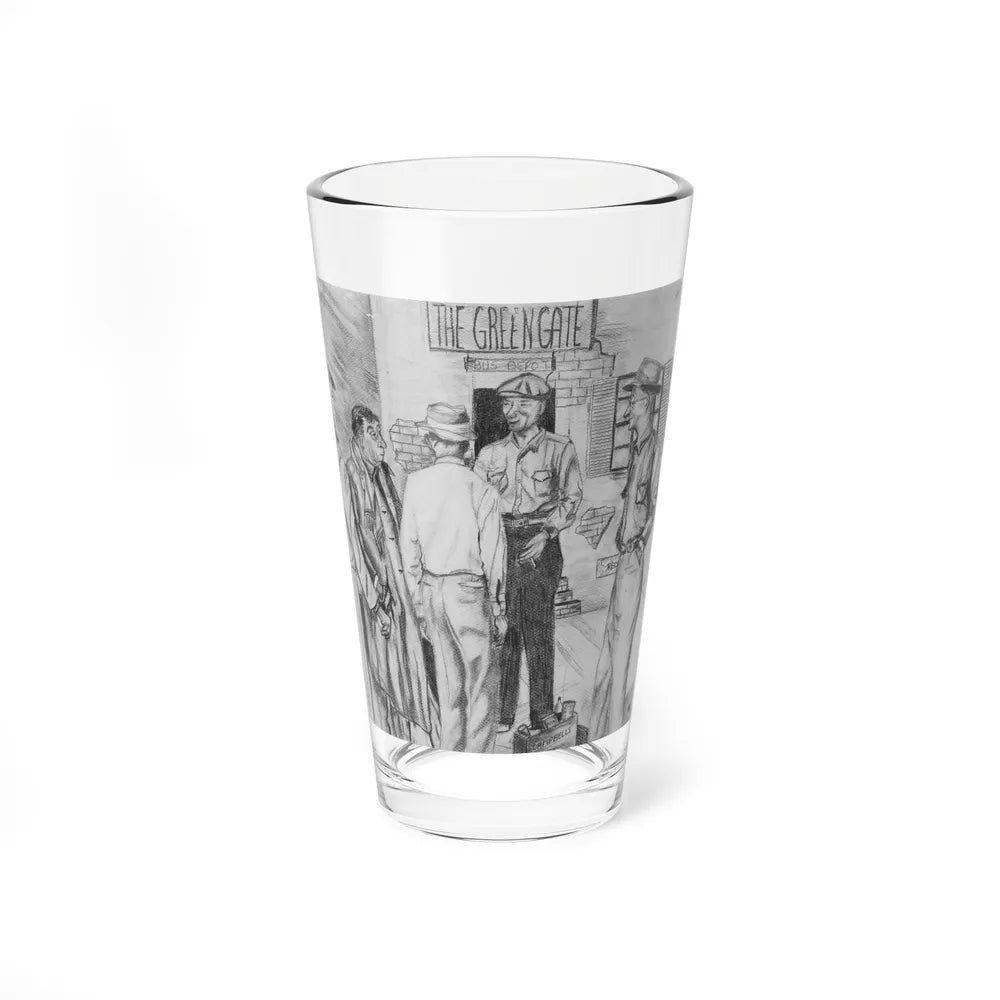 Attributed - The Greengate Bus Depot, 1958 (Magazine Illustration) Pint Glass 16oz-16oz-Go Mug Yourself