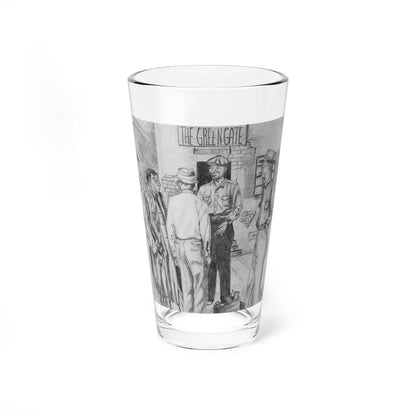 Attributed - The Greengate Bus Depot, 1958 (Magazine Illustration) Pint Glass 16oz-16oz-Go Mug Yourself