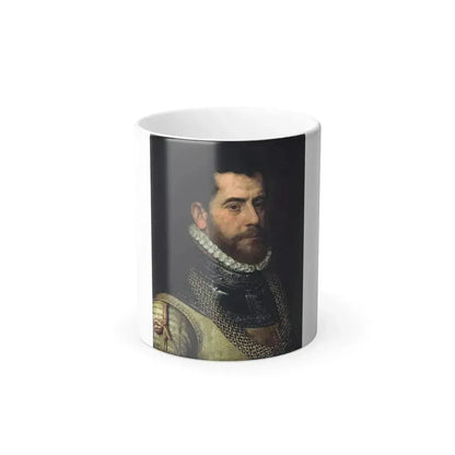 Attributed to Frans Pourbus I (1545-1581) Portrait of a gentleman - Oil on Panel - Color Changing Mug 11oz 11oz - Go Mug Yourself