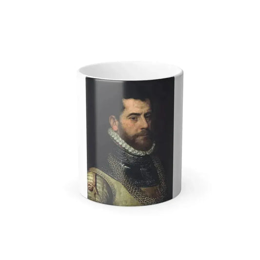 Attributed to Frans Pourbus I (1545-1581) Portrait of a gentleman - Oil on Panel - Color Changing Mug 11oz 11oz - Go Mug Yourself