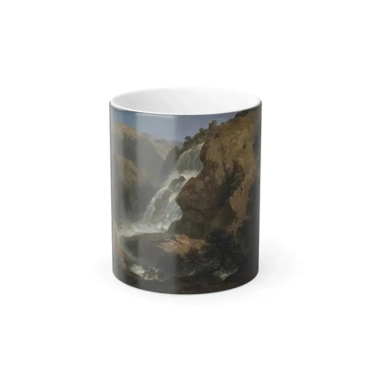 Attributed to John Glover (1767-1849) The Marmore Falls at Terni, Umbria - Oil on Canvas - Color Changing Mug 11oz 11oz - Go Mug Yourself