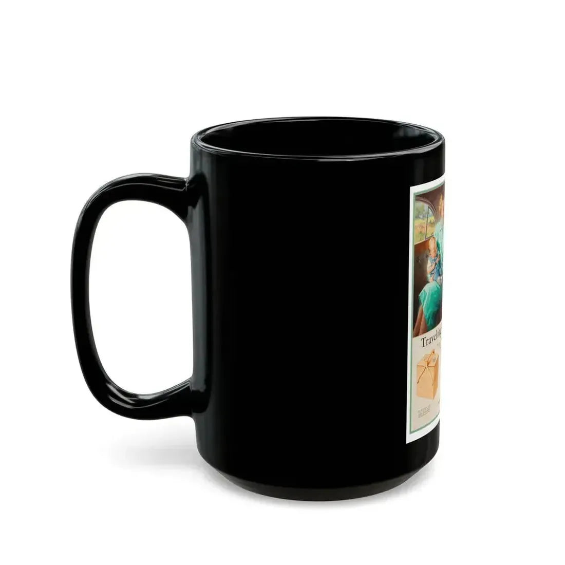 Attributed. Traveling's a Breeze...., Kiddie Kit advertisement - Black Coffee Mug - Go Mug Yourself
